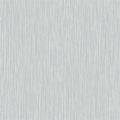 Raffia Light Blue Faux Grasscloth Wallpaper