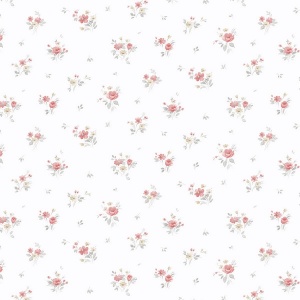 Rainbow Floral Wallpaper