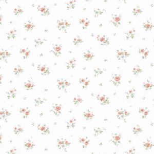 Rainbow Floral Wallpaper