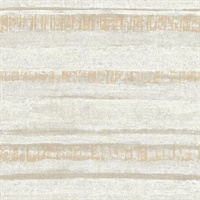 Rakasa Gold Distressed Stripe Wallpaper