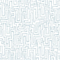 Ramble Blue Geometric Wallpaper