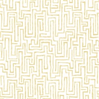 Ramble Mustard Geometric Wallpaper