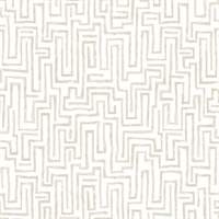 Ramble Taupe Geometric Wallpaper