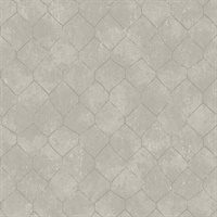 Rauta Silver Hexagon Tile Wallpaper