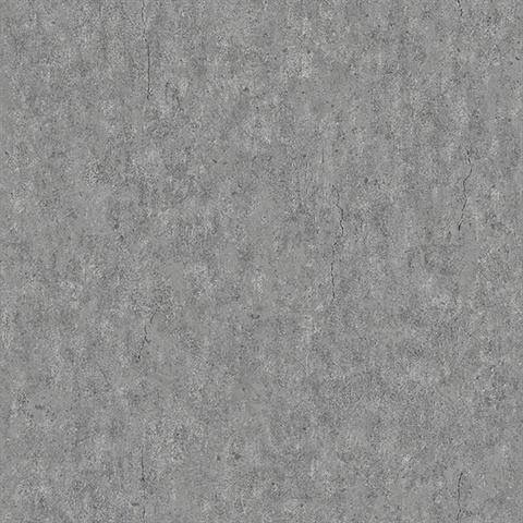 Raw Dark Grey Faux Concrete Wallpaper