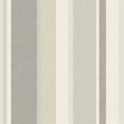 Raya Beige Linen Stripe Wallpaper