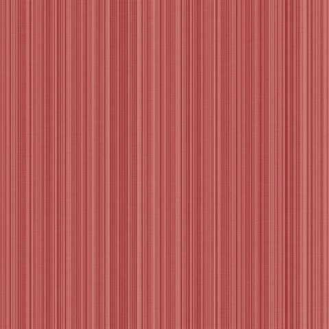 Red Stria Stripe Wallpaper