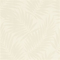 Regan Ivory Palm Fronds Wallpaper