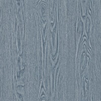 Remi Blue Wood Wallpaper