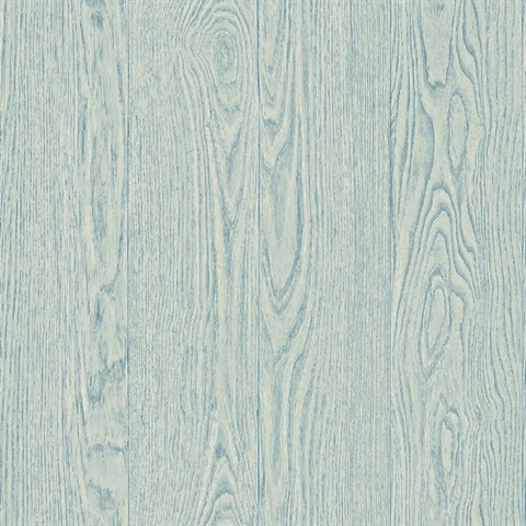 Remi Light Blue Wood Wallpaper
