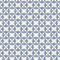Remy Blue Fleur Tile Wallpaper