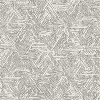 Retreat Charcoal Quilted Geometric Wallpaper
