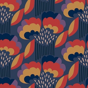 Retro Esme Aqua Peel & Stick Wallpaper