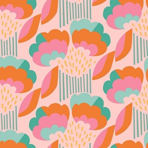 Retro Esme Aqua Peel & Stick Wallpaper