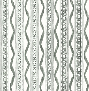 Rhys Green IKAT Stripe Wallpaper