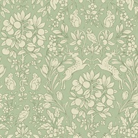 Richmond Sage Floral Wallpaper