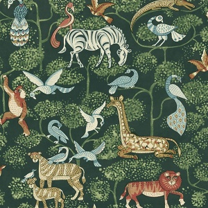 Rigby Multicolor Jungle Animals Wallpaper