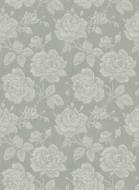 Rose Fabric Floral Wallpaper