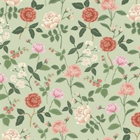 Roses Mint Wallpaper