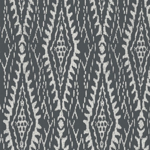 Rousseau Paperweave Charcoal Wallpaper