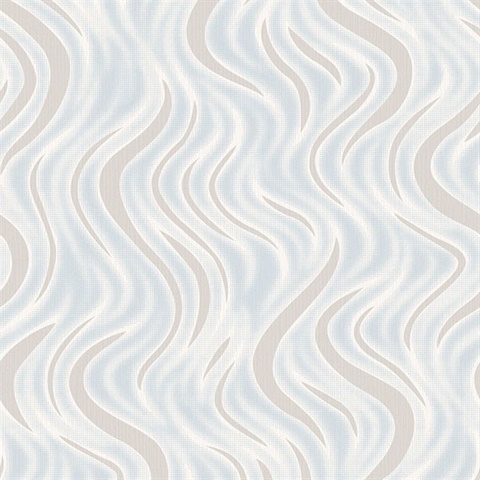Roxie Light Grey Wave Wallpaper