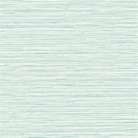 Rushmore Aqua Faux Grasscloth Wallpaper