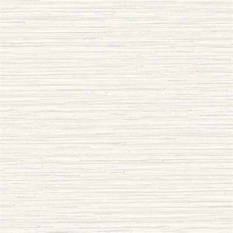 Rushmore White Faux Grasscloth Wallpaper