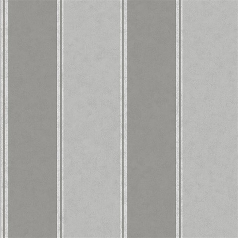 Rydia Grey Stripe Wallpaper