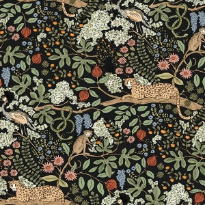 Safari Beige Jungle Toile Premium Peel + Stick Wallpaper