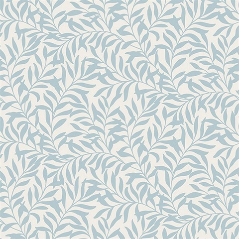 Salix Light Blue Leaf Wallpaper