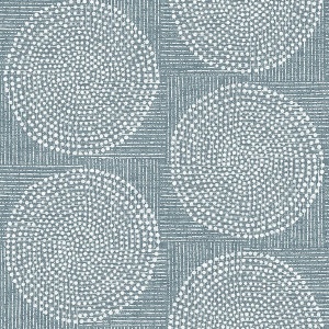 Salma Denim Medallion Wallpaper