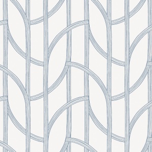 Salvo Gold Curved Contours Wallpaper