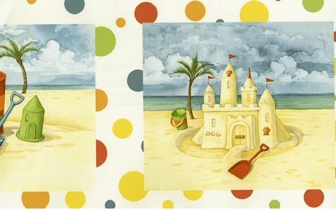Sand Castles - Wallpaper Border