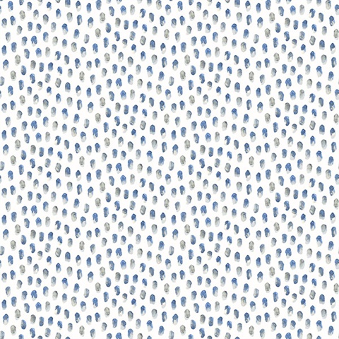 Sand Drips Blue Painted Dots Wallpaper