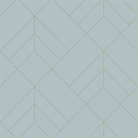 Sander Light Blue Geometric Wallpaper