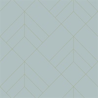 Sander Light Blue Geometric Wallpaper