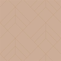Sander Light Pink Geometric Wallpaper