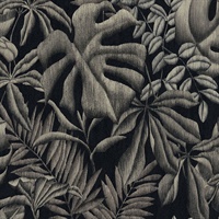 Sapo Grey Tropical Foliage Wallpaper