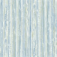 Savanna Blue Stripe Wallpaper