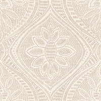 Scout Blush Floral Ogee Wallpaper