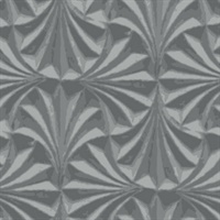 Sculpted Charcoal Fans Wallpaper