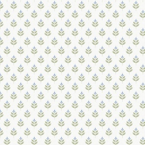 Serene Villa Teal Wallpaper