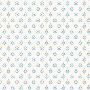 Serene Villa Teal Wallpaper