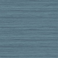Shantung Blue Silk Wallpaper