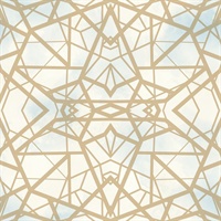 Shatter Geometric Gold Peel & Stick Wallpaper