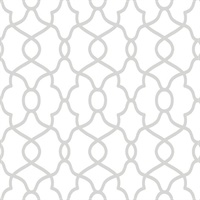Silver Clearly Cool Peel & Stick Wallpaper