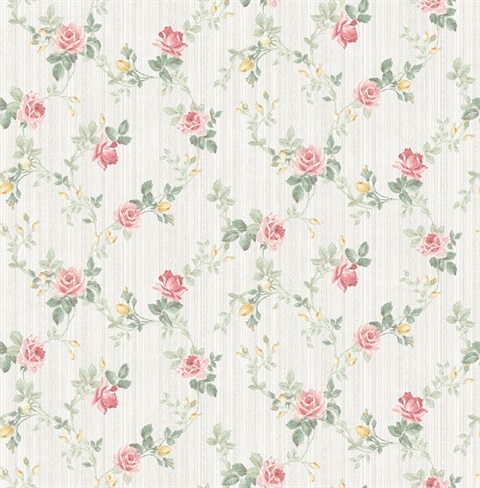 Small Trail Floral Wallpaper