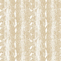 Snake Skin White/Gold Peel & Stick Wallpaper