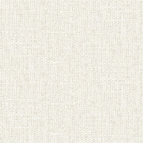 Snuggle White Woven Texture Wallpaper