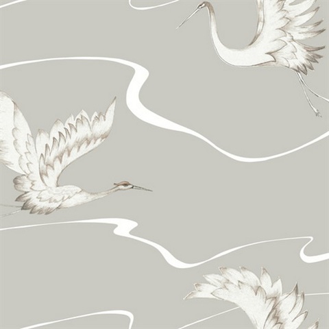 Soaring Cranes Wallpaper